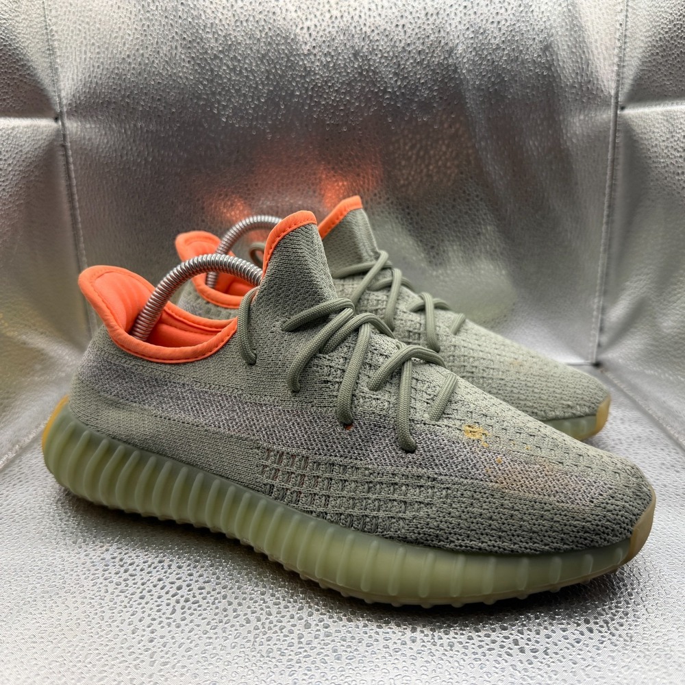 Size 8.5 Adidas Yeezy Boost 350 V2 Desert Sage Mens Mesh Running Shoes FX9035